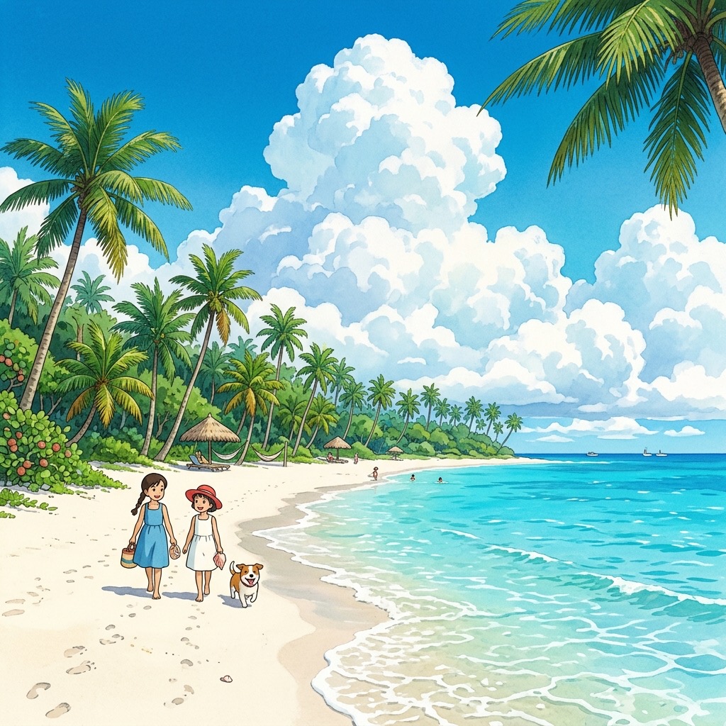 Météo sur l'île de Holbox avec nuages tropicaux