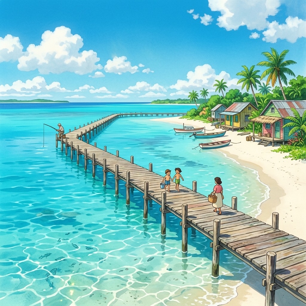 Les quatre saisons de Holbox représentées visuellement