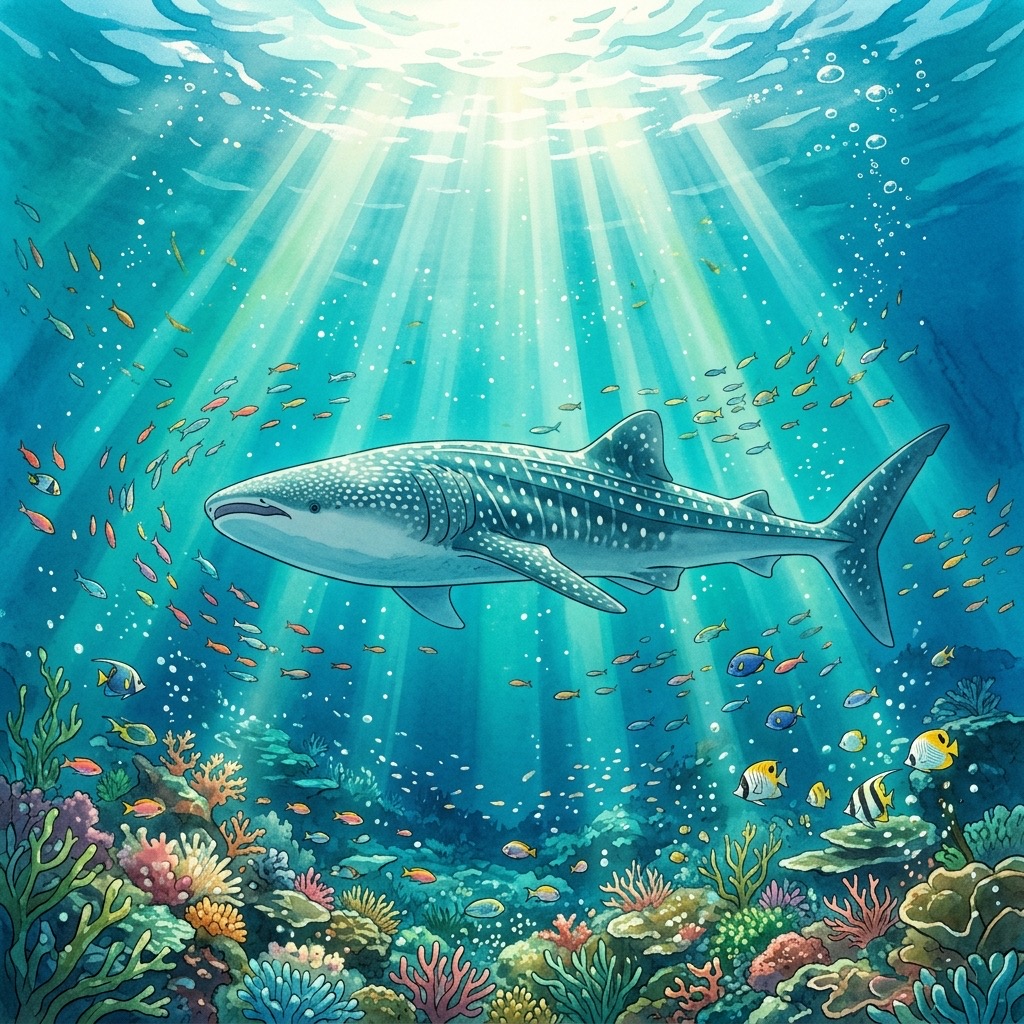 Requin-baleine dans les eaux de Cabo Catoche près de Holbox